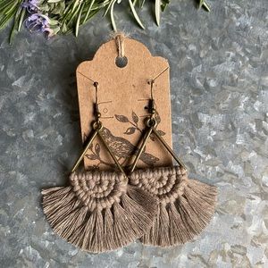 Handmade macrame earrings
